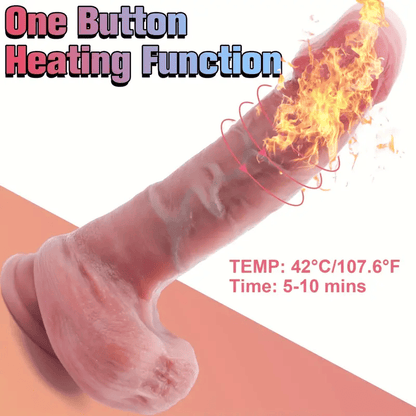 8.66‘’ Cobra 10 Vibrating Realistic Thrusting & Heating Dildo