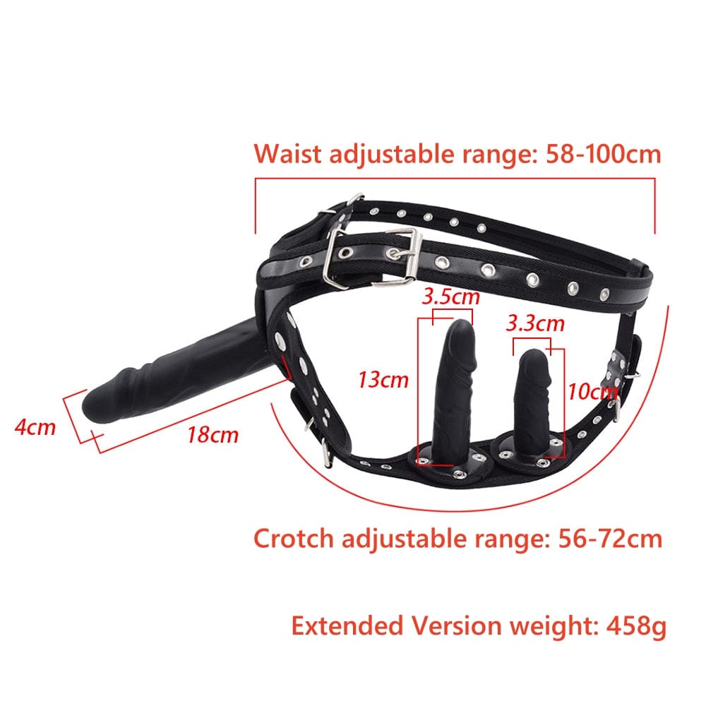 3.94‘’ - 6.89‘’ Wearable Removable Silicone G-Spot Stimulating Penis Dildo