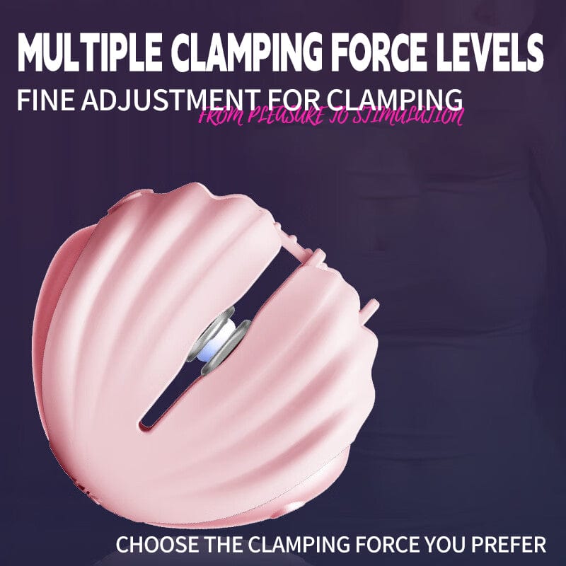 Roomfun Shell SM Electric Shock Nipple Clamp Vibration Massager Remote Control