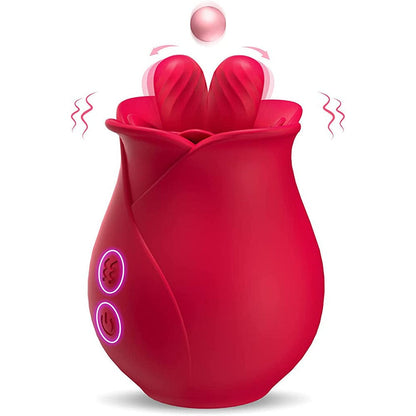 Lurevibe - Rose Romeo Double Tongue Lick Shaker clitoral nipple orgasmic sex toy