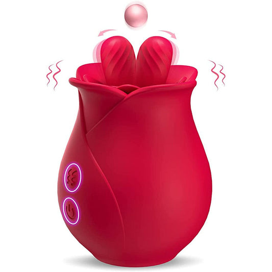 Lurevibe - Rose Romeo Double Tongue Lick Shaker clitoral nipple orgasmic sex toy