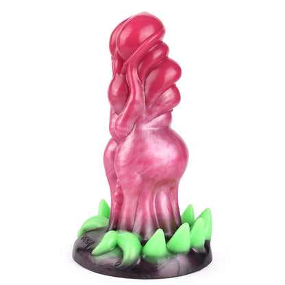 6.3‘’ Surreal Realistic Wolf Teeth Luminous Silicone Dildo With Suction Cup