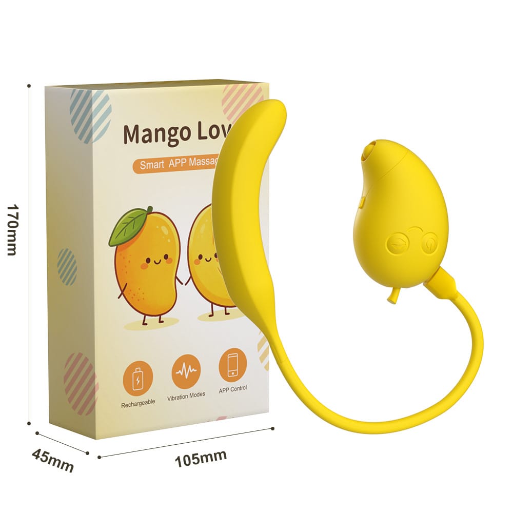 Cute Mango-Shaped Triple Function Sucking Vibrator
