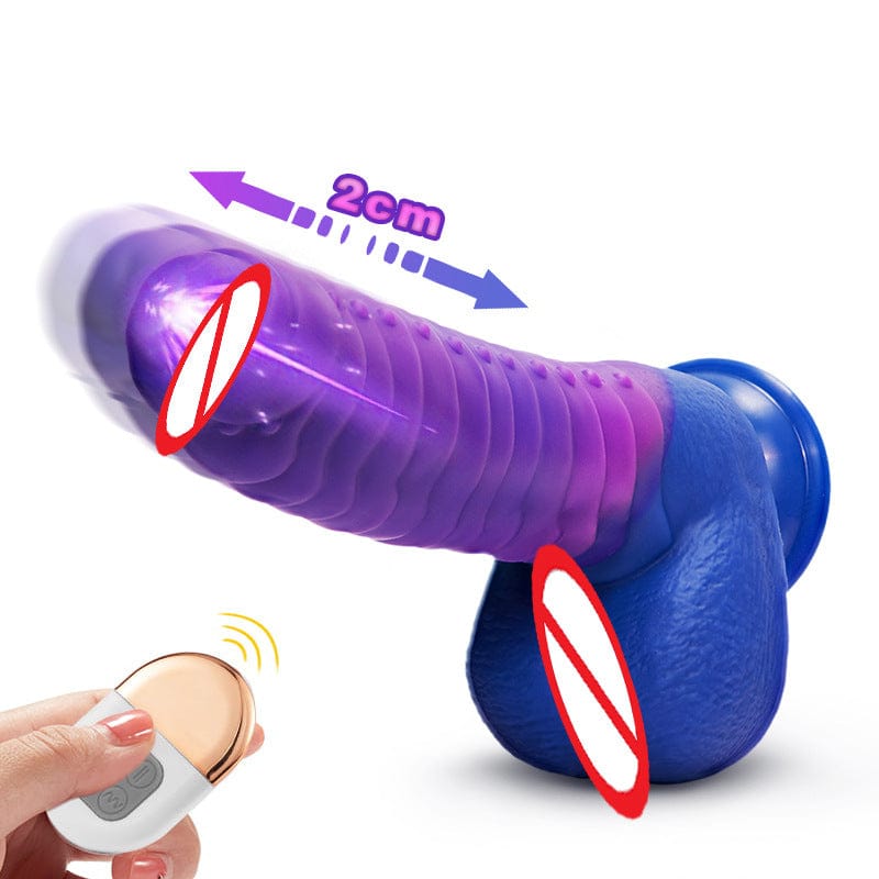 6.3‘’ Lurevibe - Telescopic Dildo Silicone Realistic Big Fake Penis Dildo Vibrator