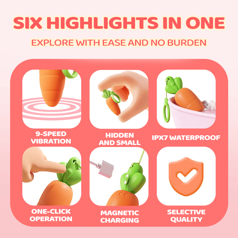 Diced Radish Strong Shock Mute Vibrator