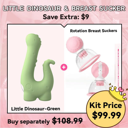Little Dinosaur Sucking Heating Vibrator