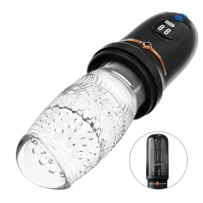 Lurevibe - 4.0 Version Male Rose Toy Thrusting Rotating Vibrating Oral Sex Penis Stroker