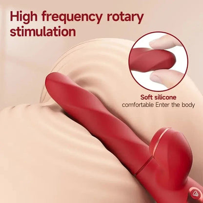 Auto Drilling Rotation G Spot Clitoris Suction Vibrator