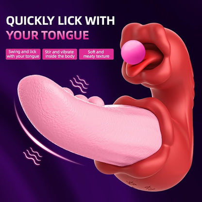 Upgraded Realistic Swing Tongue G-Spot Vibrator