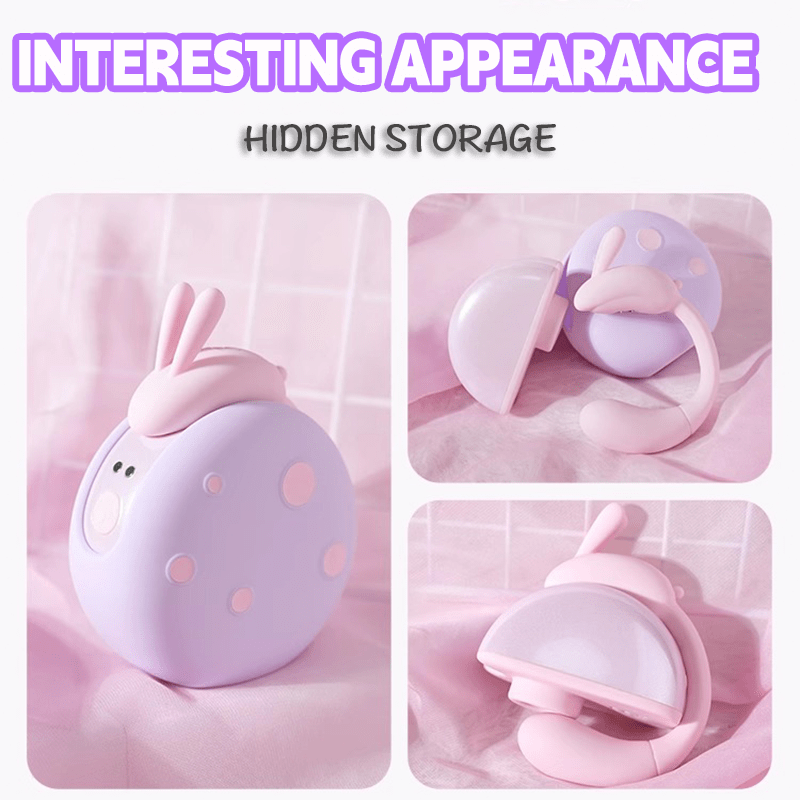 Moon Love Rabbit 2 in 1 Suction Egg Clitoral G Spot Vibrator Set