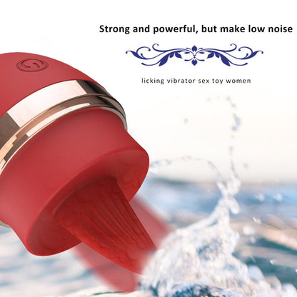Lurevibe - Licking Tongue 10 Modes Egg Vibration Medical Silicone