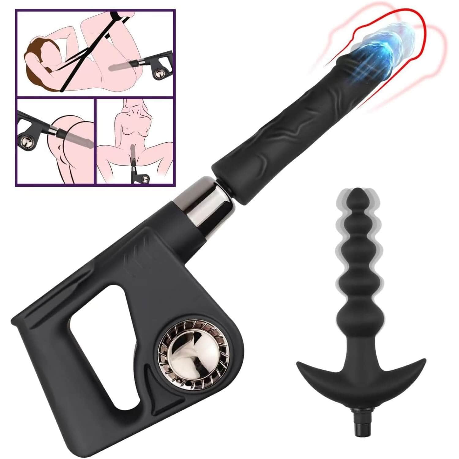 Handheld Multi Function Thrusting Vibration Dildo Machine