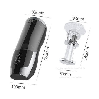 Lurevibe - Heating Piston Airplane Cup Electric Telescopic Full-automatic Masturbator Cup