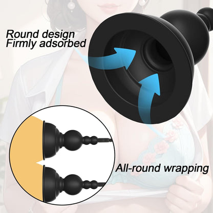 Electric Shock Silicone Nipple Stimulator with Remote Control