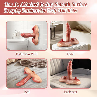 Sit and Ride Thrusting G Spot Clit Dildo