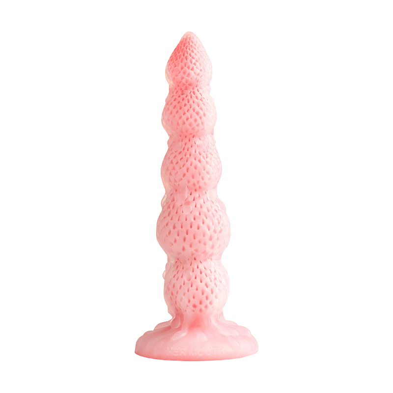 Light Snow Strawberry Tower Simulated Silicone Dildo
