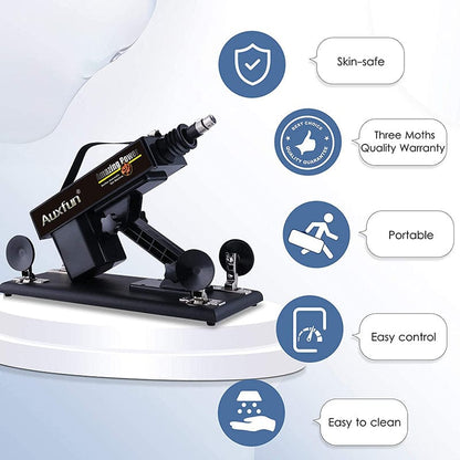 Lurevibe - Automatic Sex Machine Sex Toys Love Machine Device Gun with 6 Attachments