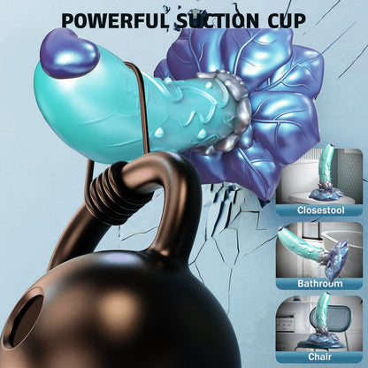 6.3‘’ AIMITEX Rose Silicone Dildo Anal Plug Alien Cute Penis