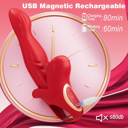 Alice 3 In 1 Thrusting Vibrating Rabbit G Spot Vibrator