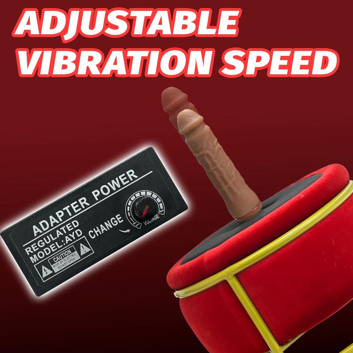 Red Seat Dildo Machine Chair Massage Seat