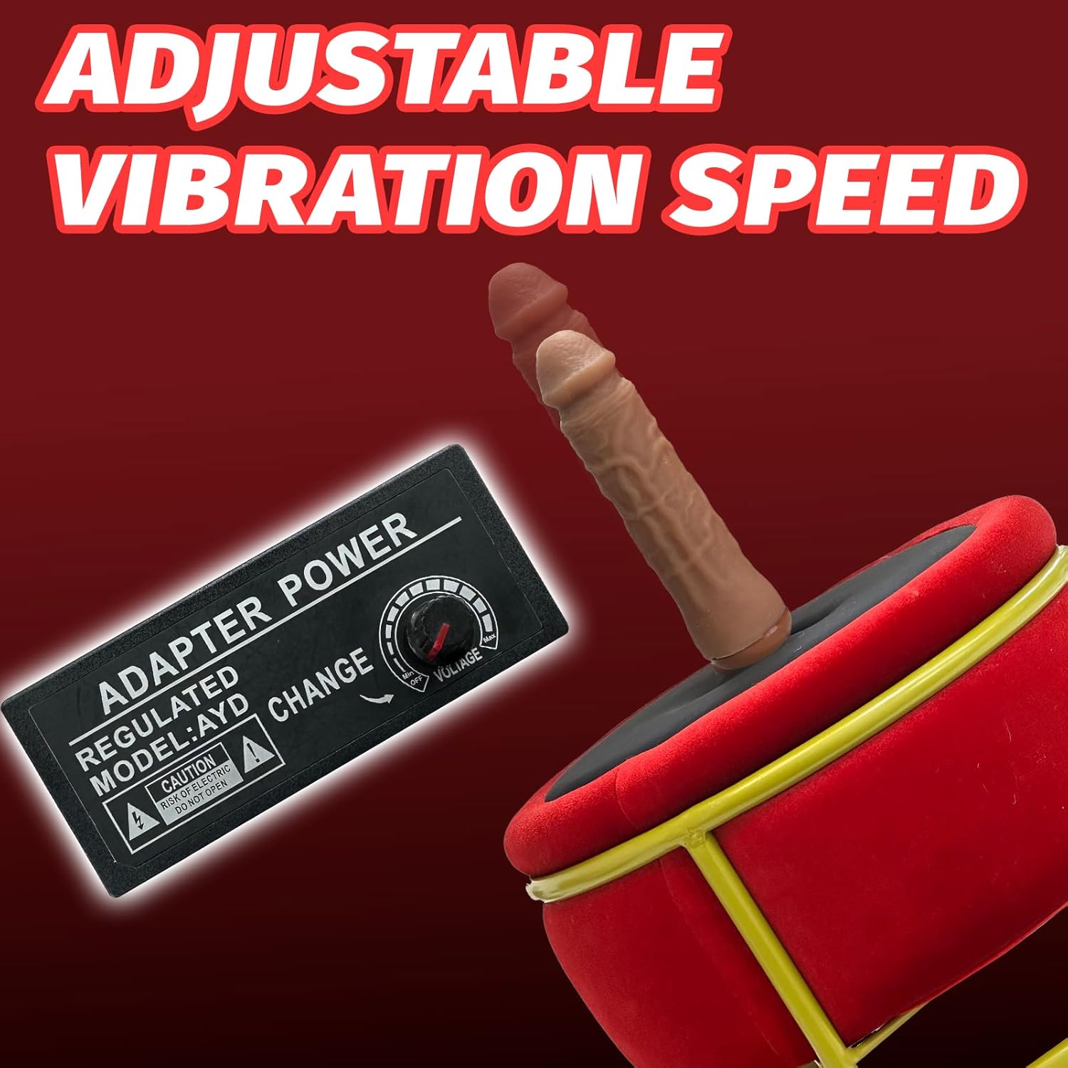 Red Seat Dildo Machine Chair Massage Seat