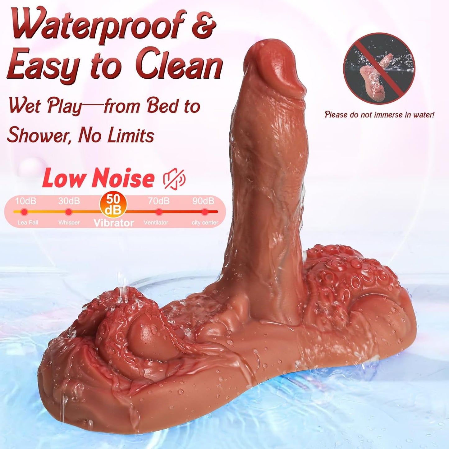 4 in 1 Sit and Ride Monster Dildo Vibrator with Remote Control