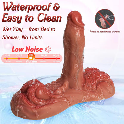 4 in 1 Sit and Ride Monster Dildo Vibrator with Remote Control