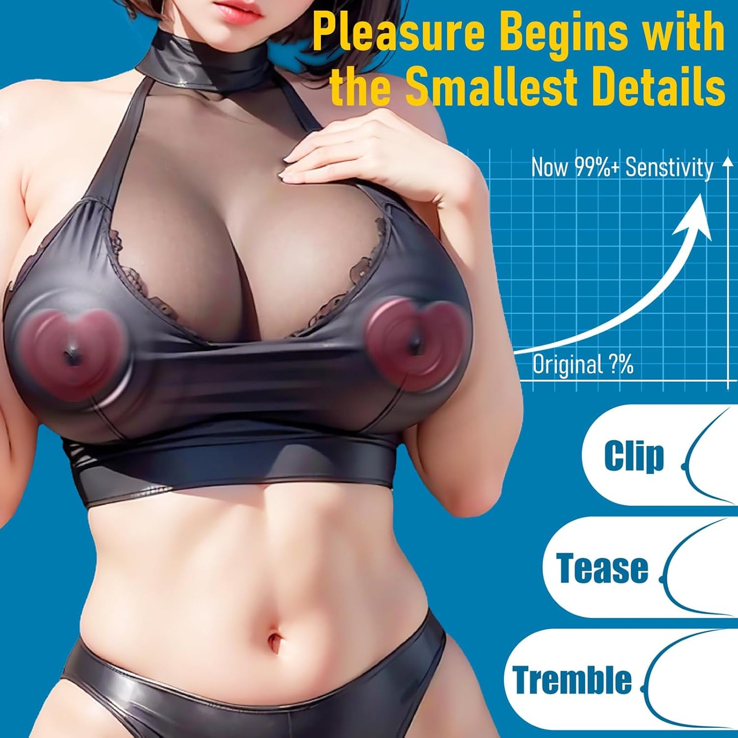 Heart-shaped Vibrating Nipple Clamps