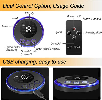 Electric Shock Silicone Nipple Stimulator with Remote Control
