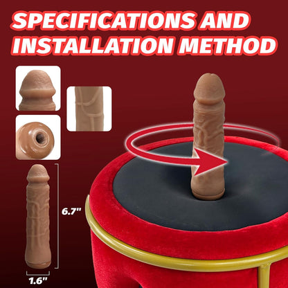 Red Seat Dildo Machine Chair Massage Seat