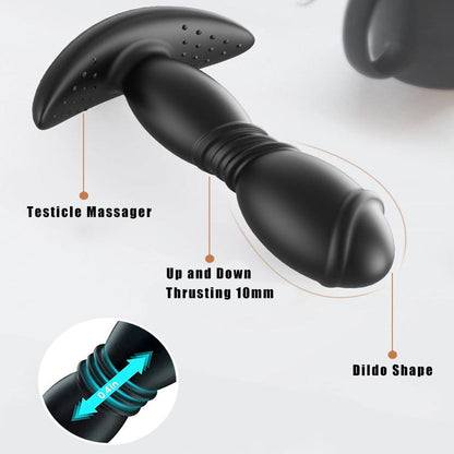 Lurevibe - Remote App Control Dildo Butt Plug Vibrator Anal Sex Toys for Men