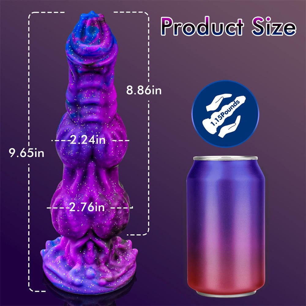 8.86‘’ Monster Dildo Fantasy Horse Dildo With 2 Big Knots And Strong Suction Cup