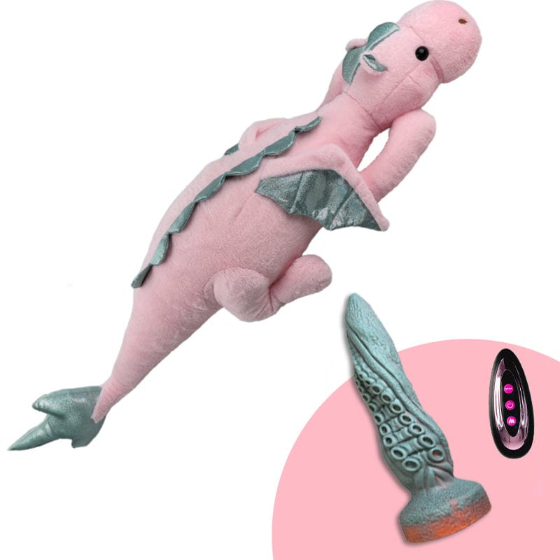 Plush Dildo Machine Thrusting Licking Dildo Machine Sex Toy With Remote Control