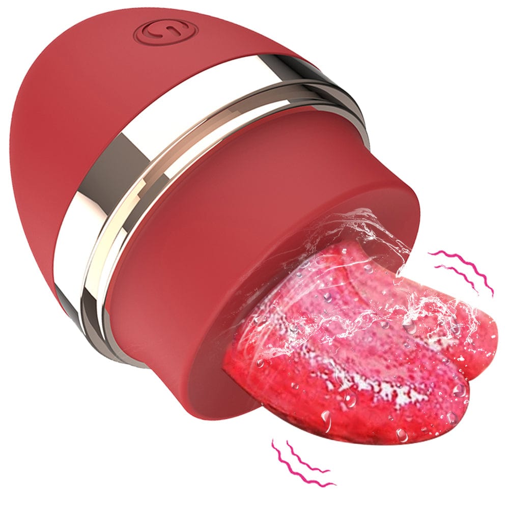 Lurevibe - Licking Tongue 10 Modes Egg Vibration Medical Silicone