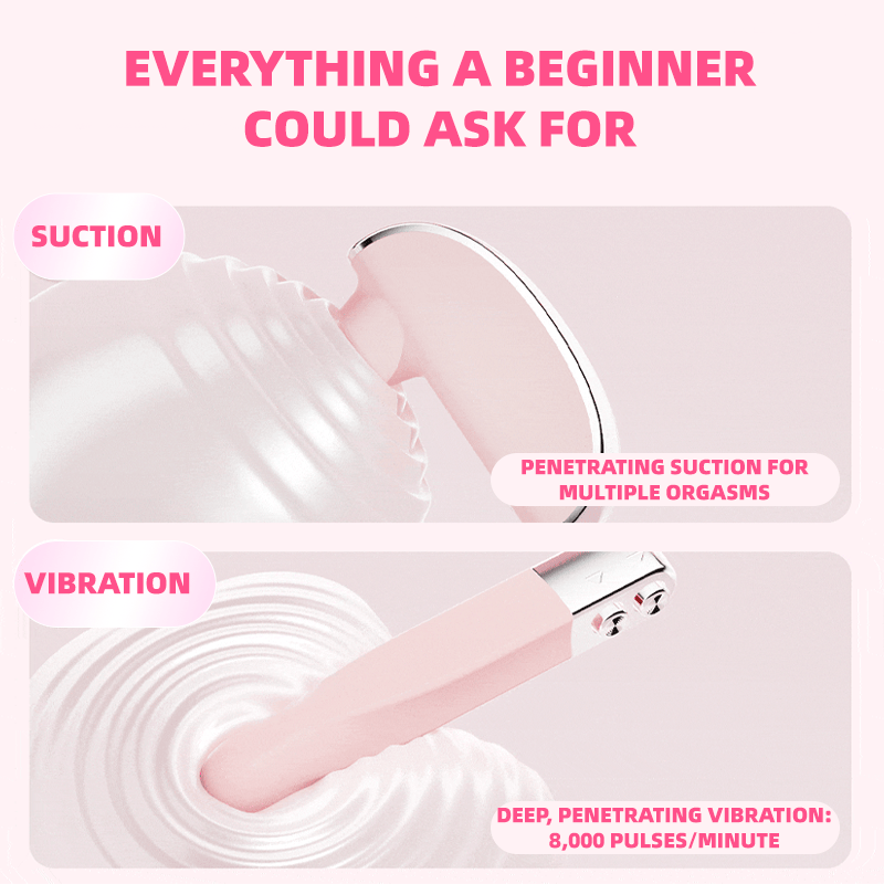 Musical Instrument Shape Discreet 2-in-1 Clitoral Suction Vibrator