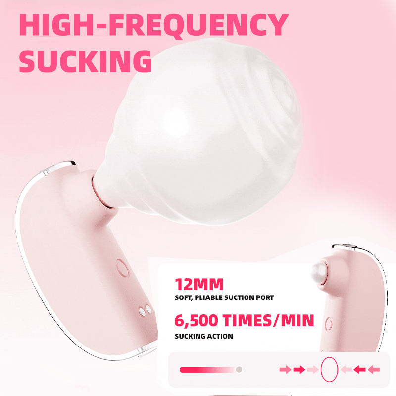 Musical Instrument Shape Discreet 2-in-1 Clitoral Suction Vibrator