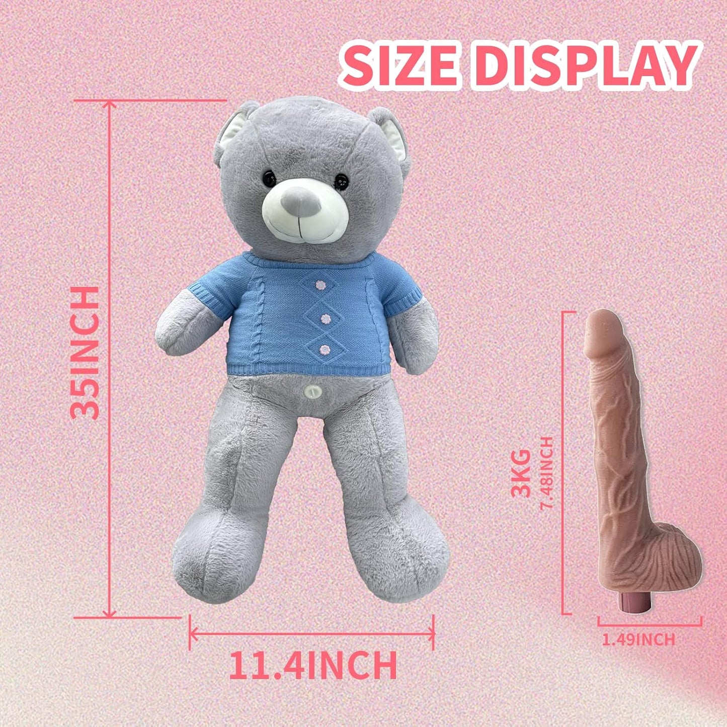 Teddy Bear Type Plush Sex Machine