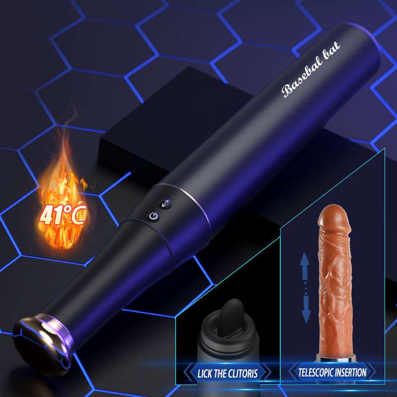 7.48‘’ Baseball - Automatic Telescopic Dildo With Tongue Licking And Heating Function
