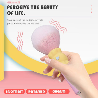 Mini Cute Emoji Makeup Brush 10-Frequency Vibrator
