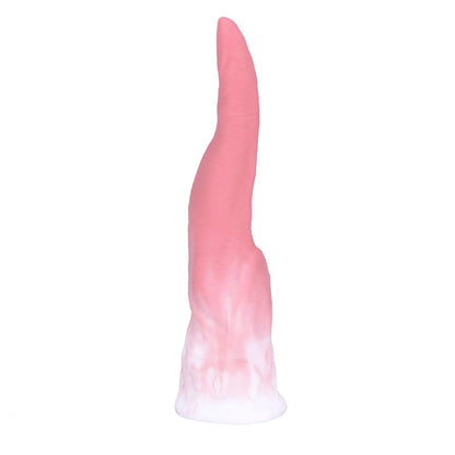7.68‘’ Gradual Pink Monster's Tongue Silicone Dildo