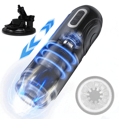 PowerKing Ultra-Technical Hands-free 7 Telescopic Rotation Modes Male Masturbator Cup