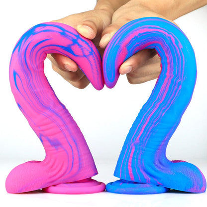 8.6‘’ Deer Whip Colorful Big Sm Dildo With Suction Cup