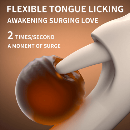 P8 Soft Tongue Licking Rotation G Spot Vibrator