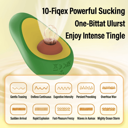 Avocado-Shaped Clitoral Sucker Stimulator Vibrator