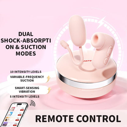 PUPU App-Controlled Suction & Vibrating Egg