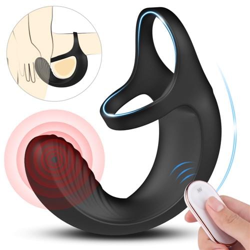 Remote Penis Vibrator Ring Prostate Massager Vibrating Cock Ring Sex Toys for Men