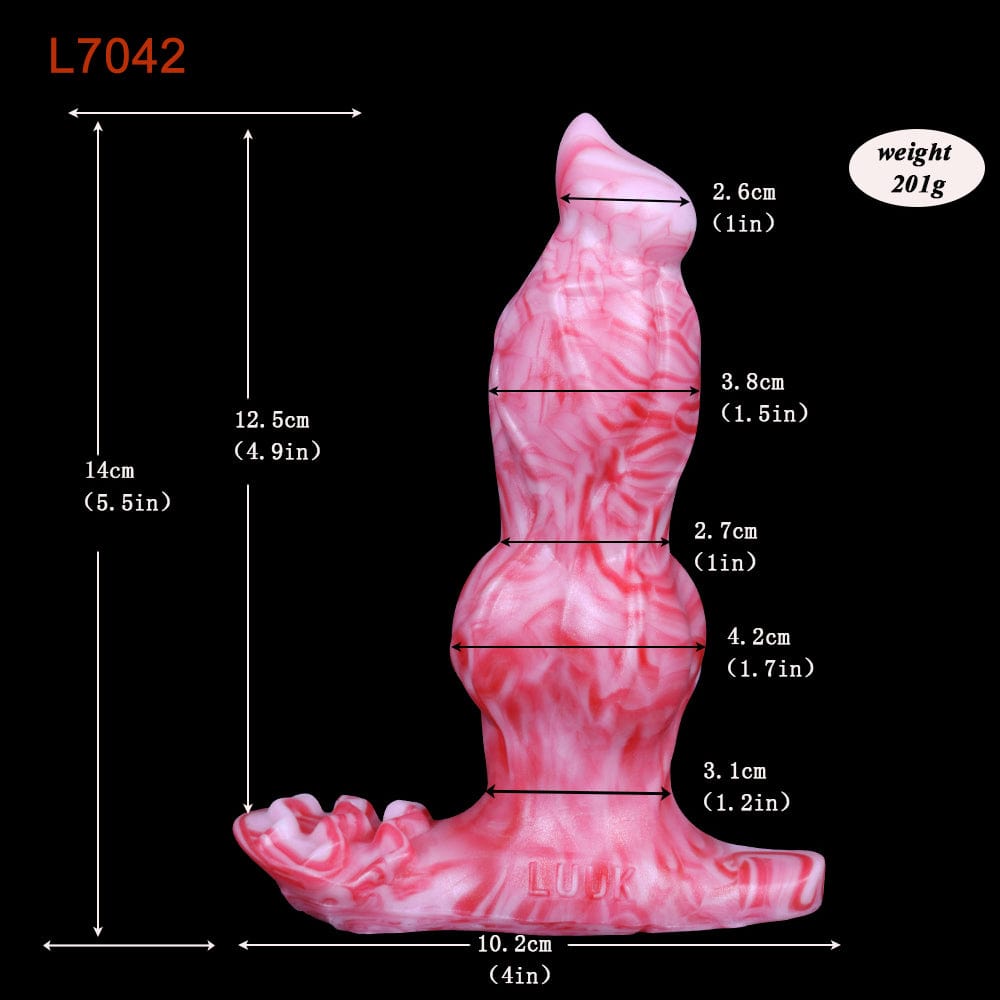 4.9‘’ Remote Control Vibrating Dildo Clit Stimulate Anal Plug