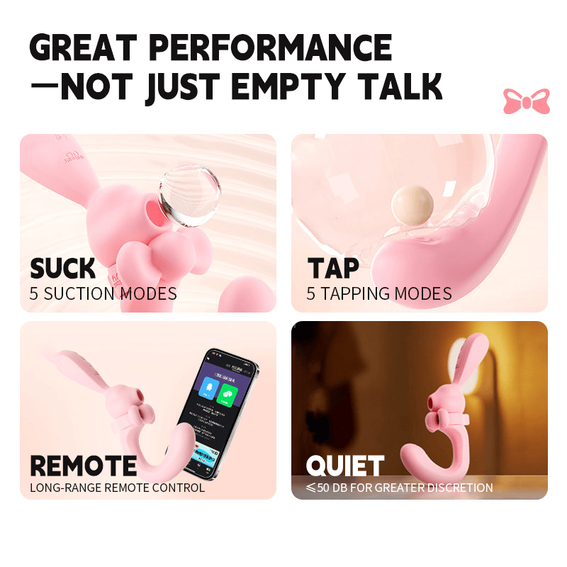 Wanwan Bunny Sucking & Flapping G-spot Rabbit Vibrator
