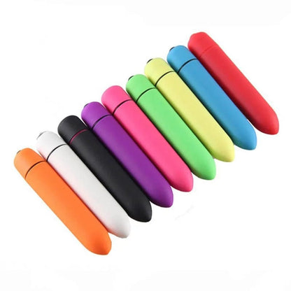 【Free Gift】Fun Vibrator Mini Bullet Jump Egg Ten Frequency Vibration Tip Frosted Bullet