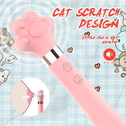 Cute Cat Paw 7 Flapping Clitoral G Spot Vibrator